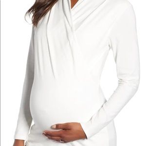 Nordstrom [Angel Maternity] L/S Nursing Top (white)
